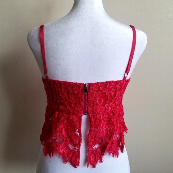 Alexis Red Lace Set Tank Top and Skirt Size S / XS - Picture 12 of 16